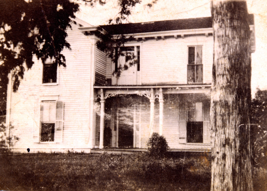 The original Hill house in Henry County, Kentucky on the family farm. Clarissa (Holloway) Hill lived their with her son, Horace William Hill. The oldest grandchild of Horace William Hill, Martha Irene (Montfort) Wilborn was born in the house.