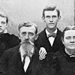 John E. Morriss (1851 - 1942) family; wife Julie Ann (Holder) (1851 - 1932), Lena Morriss (1876 - 1949) and William Clyde 'Bud' Morriss (1878 -)