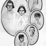 Joseph Littlewood, Hill, Sr., Mary Elizabeth Hill, his wife, and children Elizabeth Jane, Kate Ellis, Edwin Allen and Martha Ann